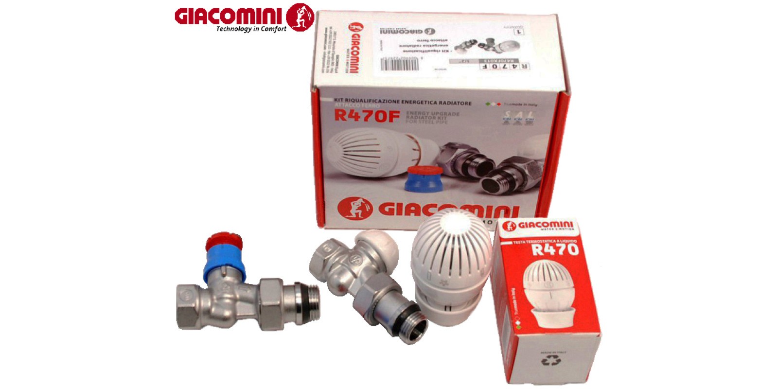 Комплект радіаторний прямий Giacomini R470FX013
