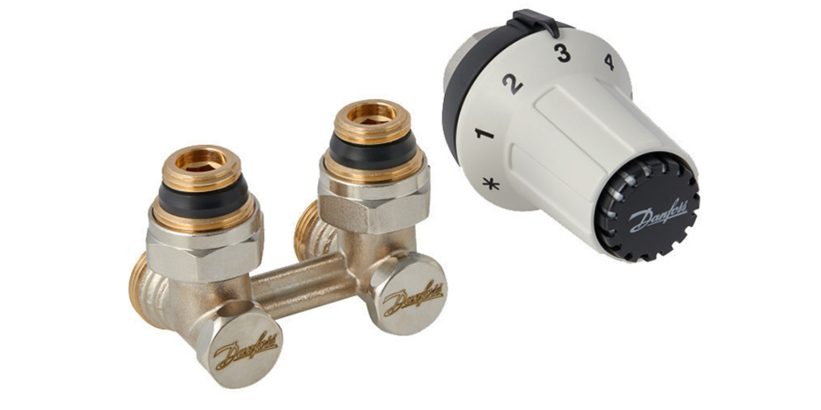 Радиаторный комплект Danfoss 013G5276 угловой для нижнего подключения Радиаторный комплект Danfoss 013G5276 угловой для нижнего подключения