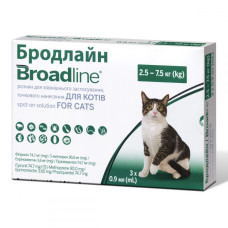 Broadline spot-on Cat (Бродлайн) Капли на холку для кошек от 2,5 до 7,5 кг Broadline spot-on Cat (Бродлайн) Капли на холку для кошек от 2,5 до 7,5 кг