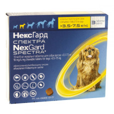 NexGard Spectra Таблетки від бліх та кліщів для собак вагою від 3,5 до 7,5 кг NexGard Spectra Таблетки від бліх та кліщів для собак вагою від 3,5 до 7,5 кг