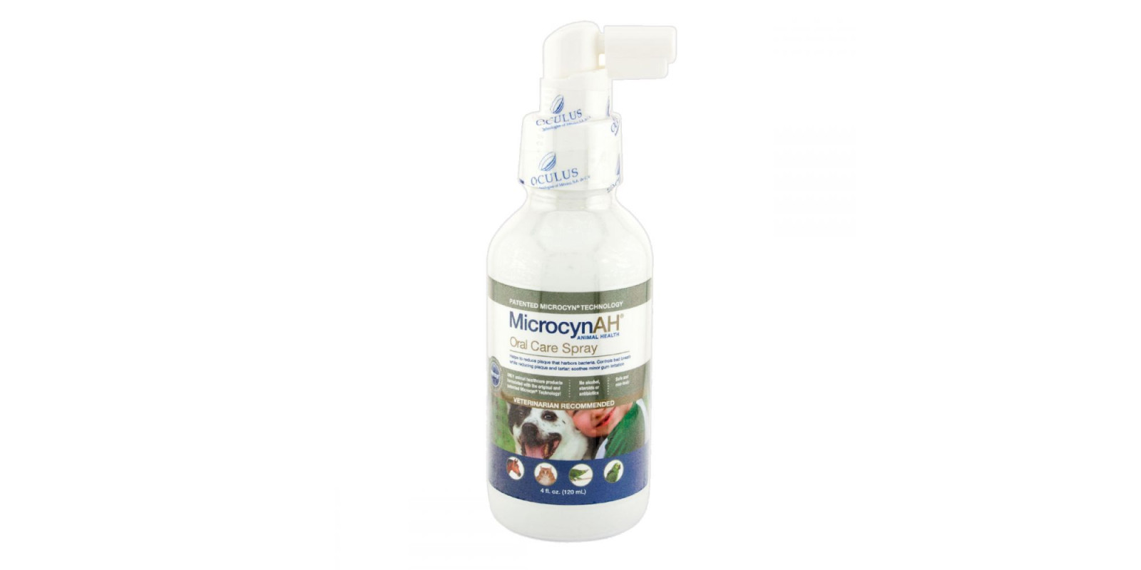 MicrocynAH Oral Care Spray Cпрей для догляду за пащею всіх видів тварин MicrocynAH Oral Care Spray Cпрей для догляду за пащею всіх видів тварин