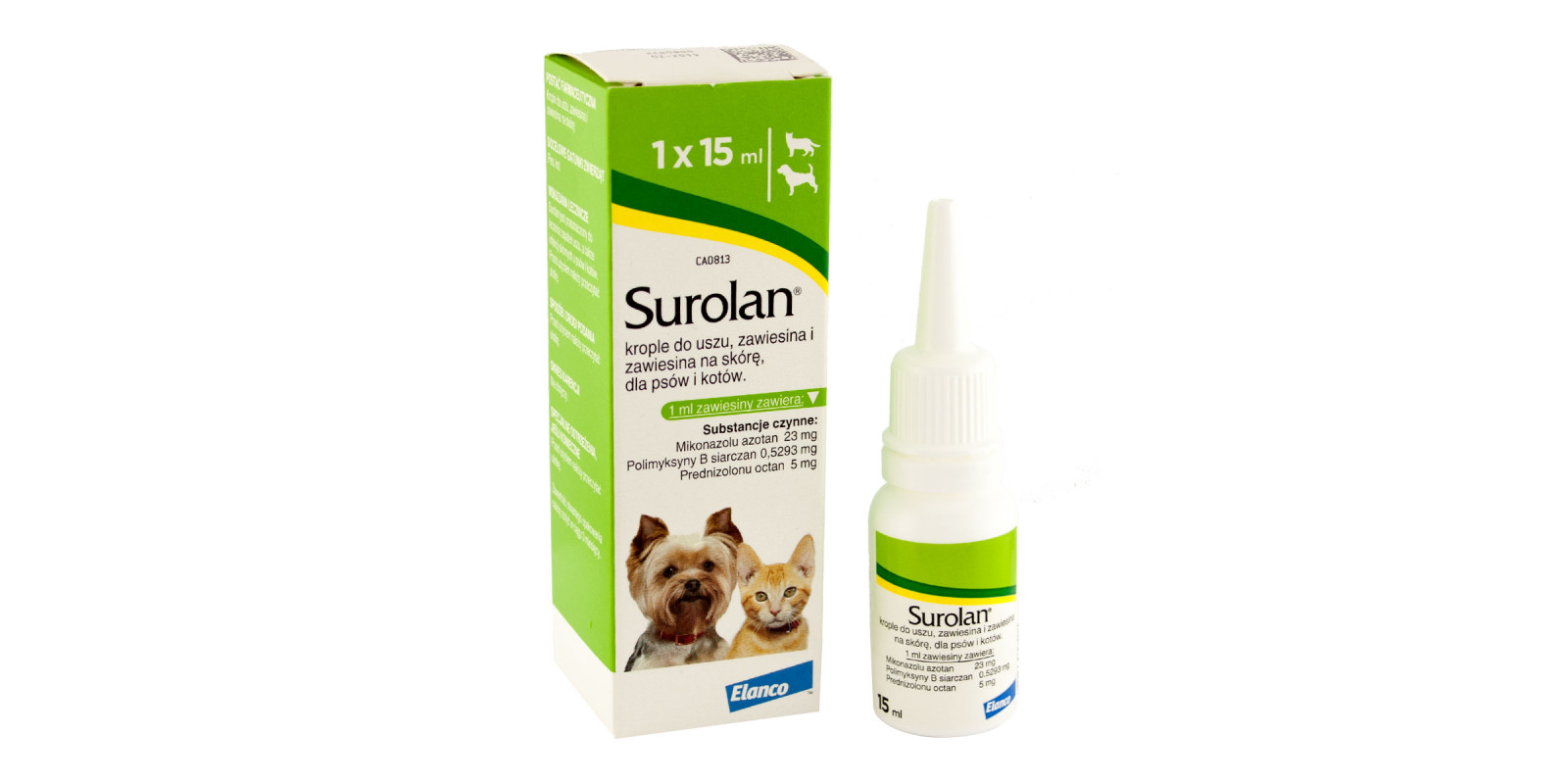 Surolan (Суролан) Капли для лечения отитов у кошек и собак Surolan (Суролан) Капли для лечения отитов у кошек и собак