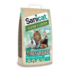 Sanicat Clean & Green Cellulose Экологичная гигиеничная бумажно-целлюлозная подстилка для животных
