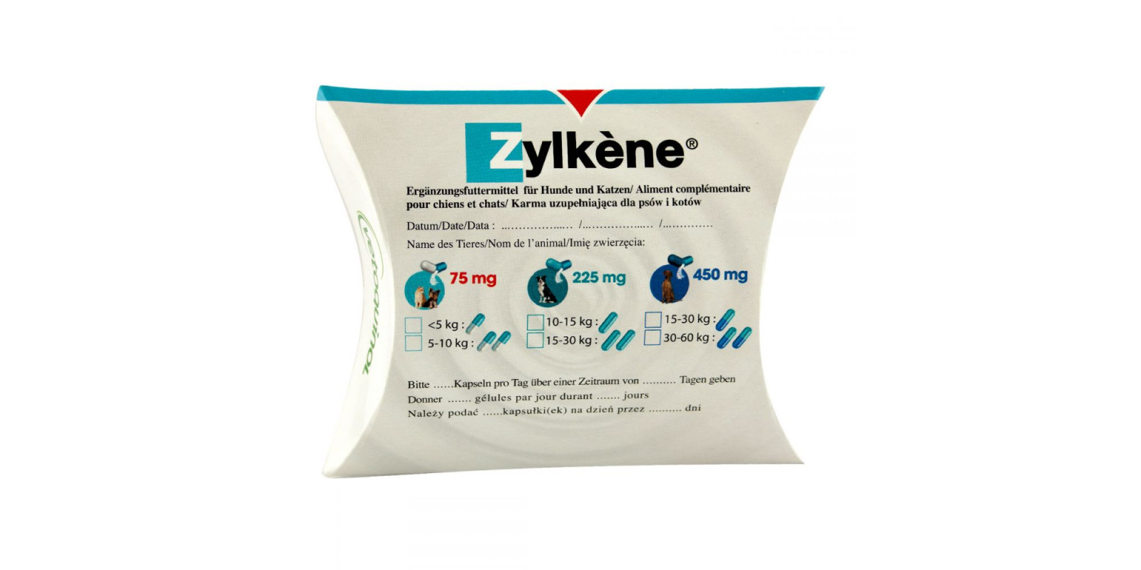 Vetoquinol Zylkene (Зілкене) Антистресові капсули для собак та кішок
