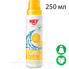 Засіб для прання виробів зі шкіри та текстилю HEY SPORT Combi Wash, 250 мл Засіб для прання виробів зі шкіри та текстилю HEY SPORT Combi Wash, 250 мл