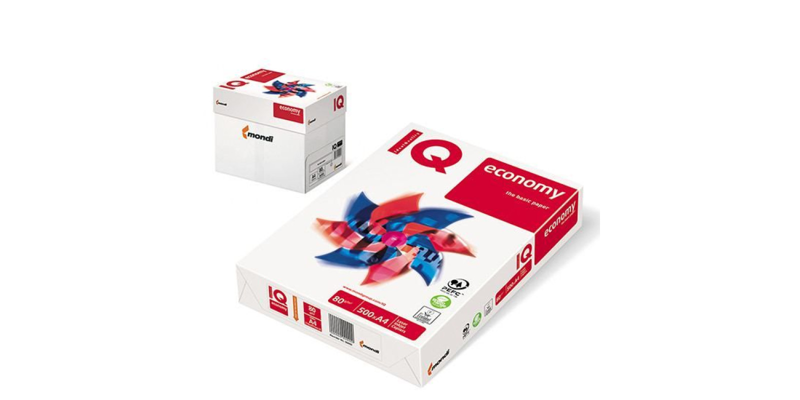 Папір офісний IQ Economy А4 80 г/м2 500 аркушів клас C A4.80.IQ.Economy