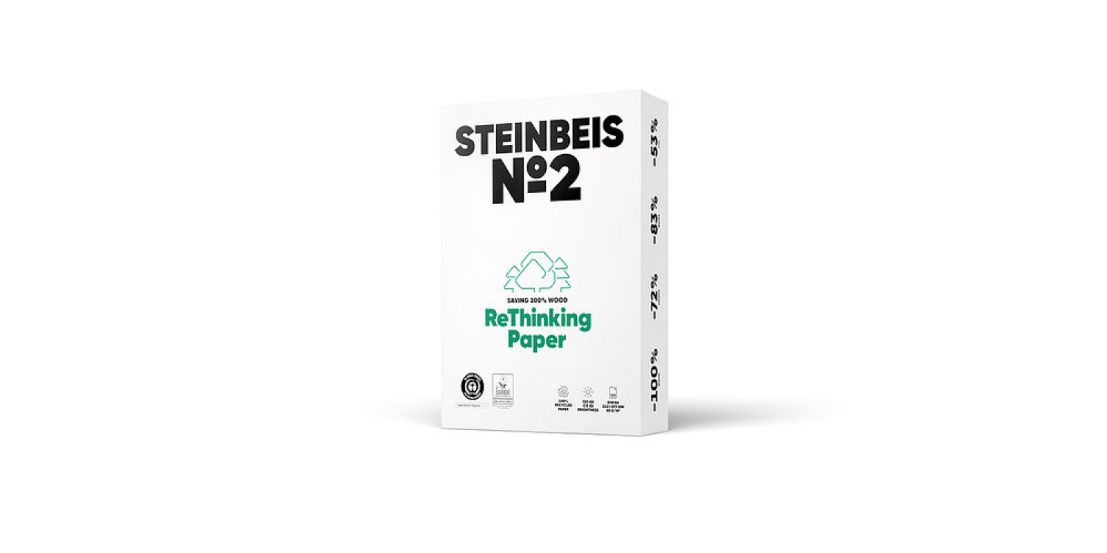 Бумага для офиса A4 80 г/м2 500 листов Steinbeis 2 ISO80 СІЕ85 Ecology Paper Бумага для офиса A4 80 г/м2 500 листов Steinbeis 2 ISO80 СІЕ85 Ecology Paper