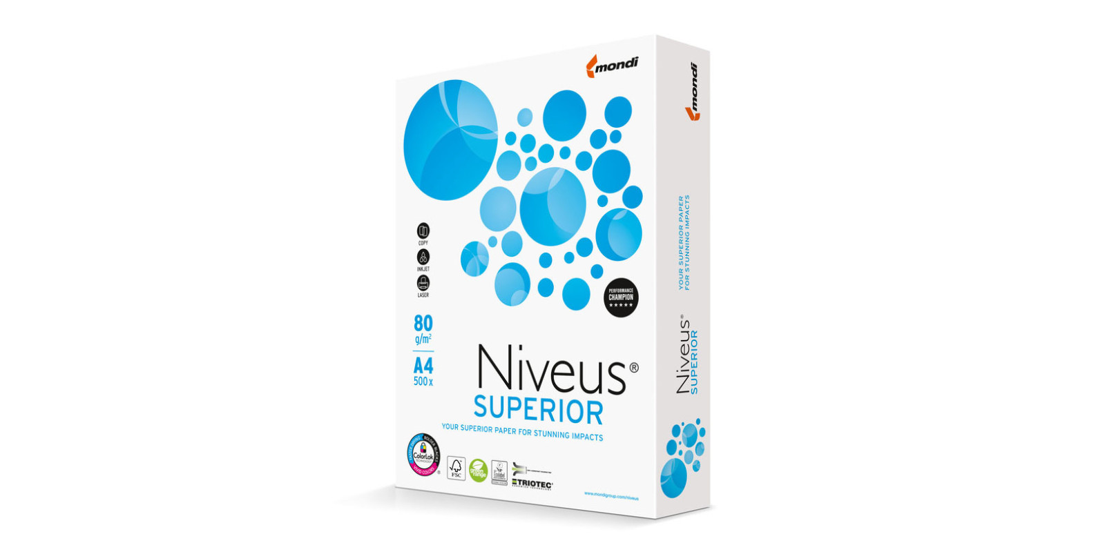 Папір для офісу А4 Mondi NIVEUS SUPERIOR NV.A4.80.SUP