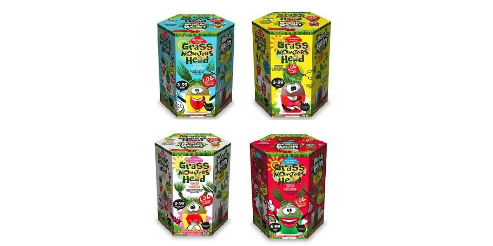 Набор для творчества GRASS MONSTERS HEAD -