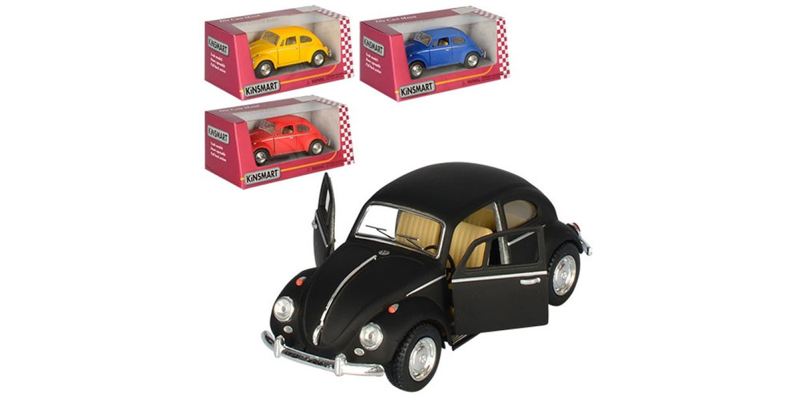 Машинка металлическая Volkswagen Classical Beetle 1967 (матовая)