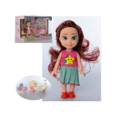 Игрушка кукла с набором мебели