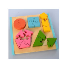 Деревянная игрушка Геометрика фигуры-пазлы