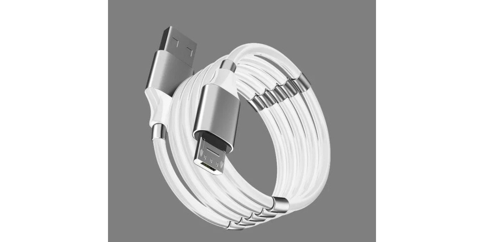 USB Cable Magnetic Supercalla Cable Micro (Бiлий)