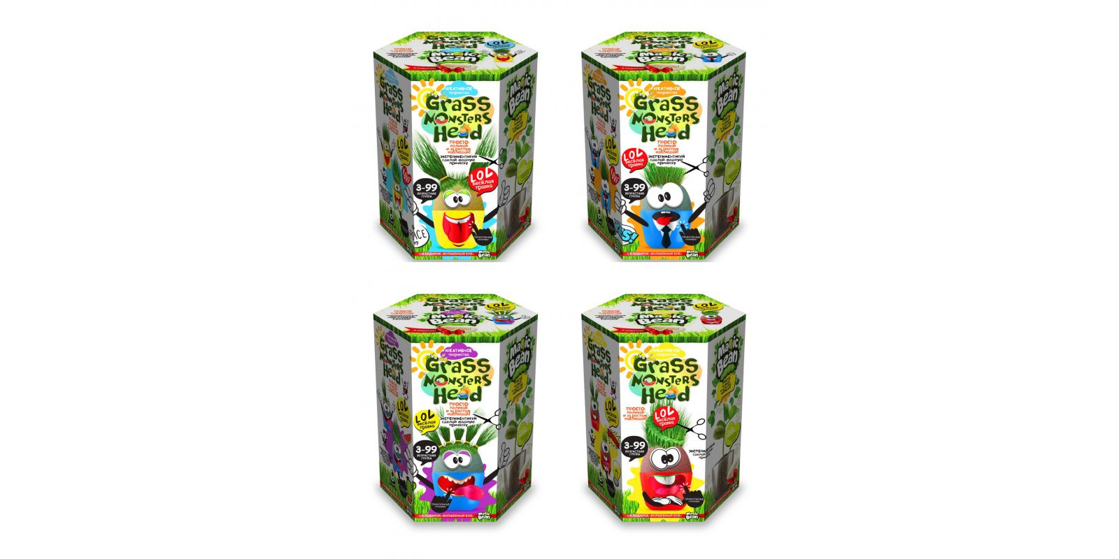 Набор креативного творчества GRASS MONSTERS HEAD - 