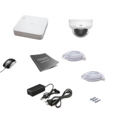 Комплект IP відеоспостереження Uniview 1DOME 4MEGA Комплект IP відеоспостереження Uniview 1DOME 4MEGA