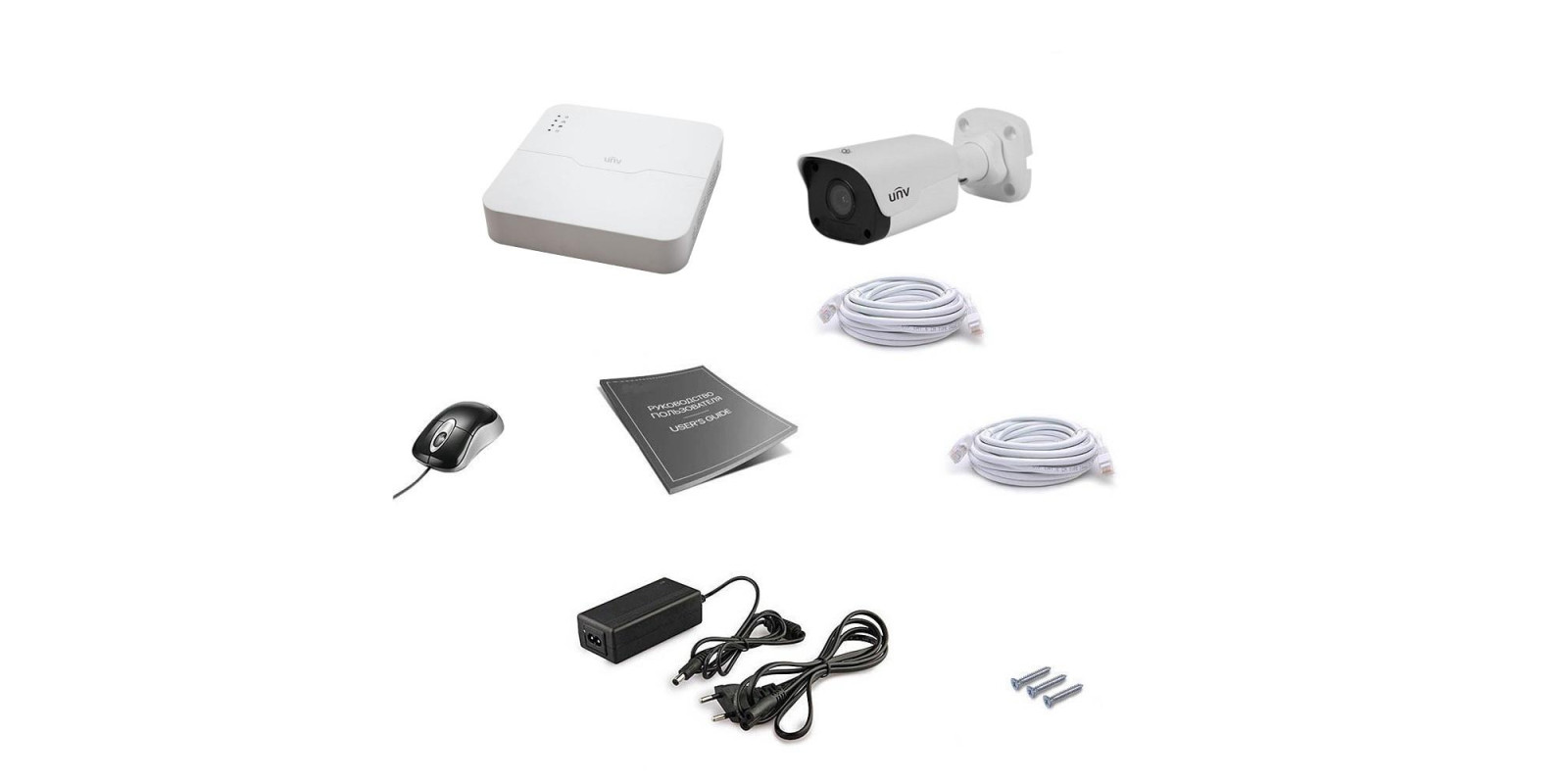 Комплект IP видеонаблюдения Uniview 1OUT 4MEGA