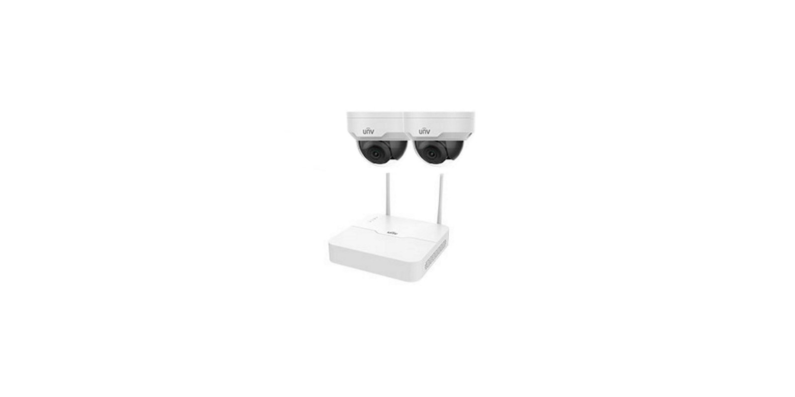 Комплект відеоспостереження IP Uniview KIT/NVR301-04LB-W/2*322SR3-VSF28W-D