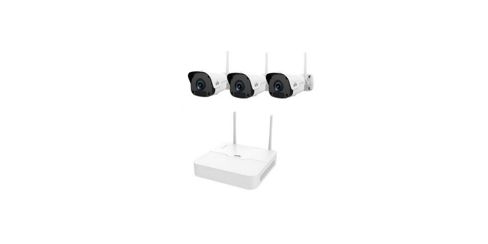 Комплект відеоспостереження IP Uniview KIT/NVR301-04LB-W/3*2122SR3-F40W-D