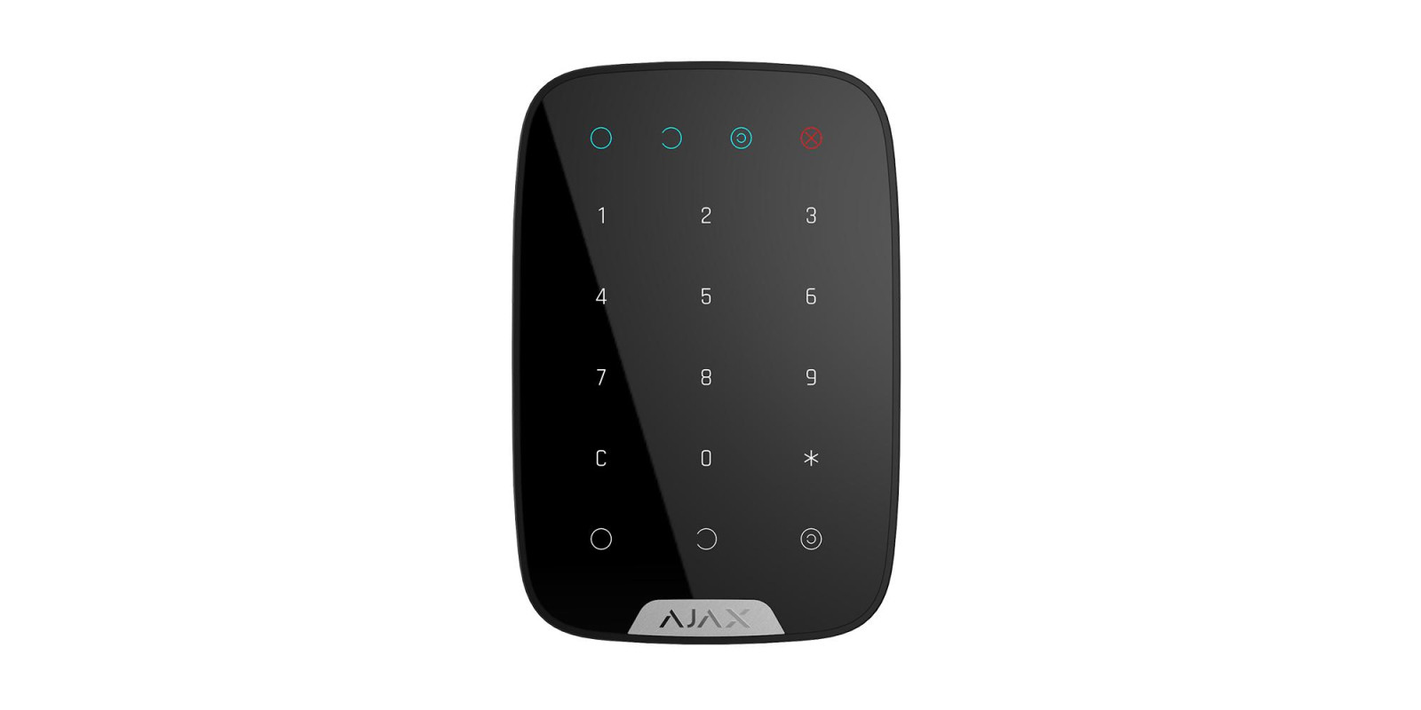 Бездротова клавіатура сенсорна Ajax KeyPad чорна