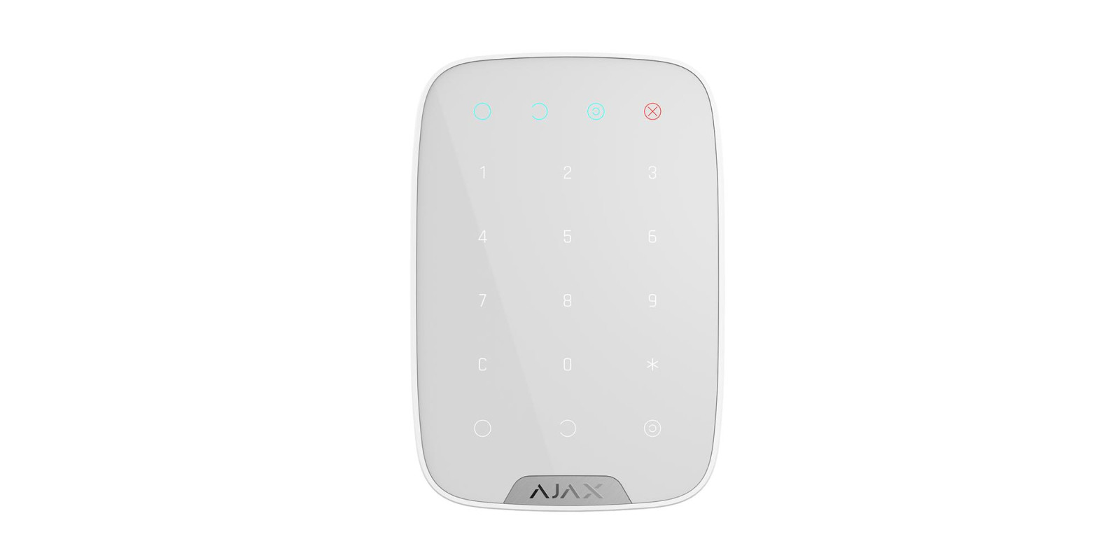 Бездротова клавіатура сенсорна Ajax KeyPad біла