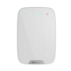 Бездротова клавіатура сенсорна Ajax KeyPad біла Бездротова клавіатура сенсорна Ajax KeyPad біла