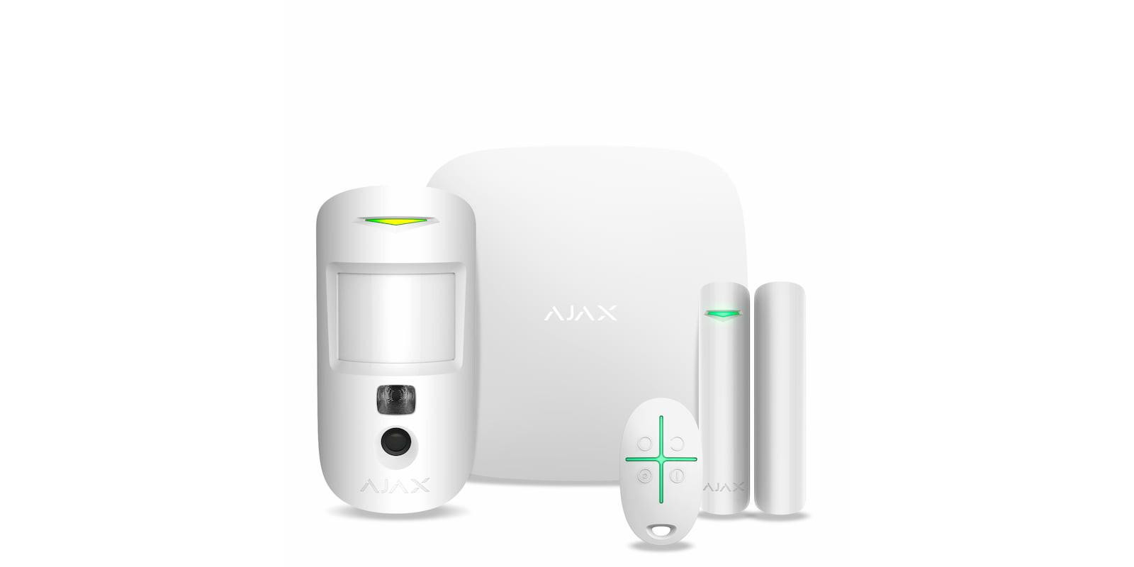 Комплект охоронної сигналізації Ajax StarterKit Cam Plus White