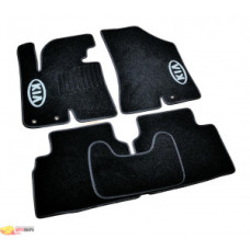 Ковры салона ворс Kia Sportage (2010-2015) /Чёрные, кт. 3шт - AVTM