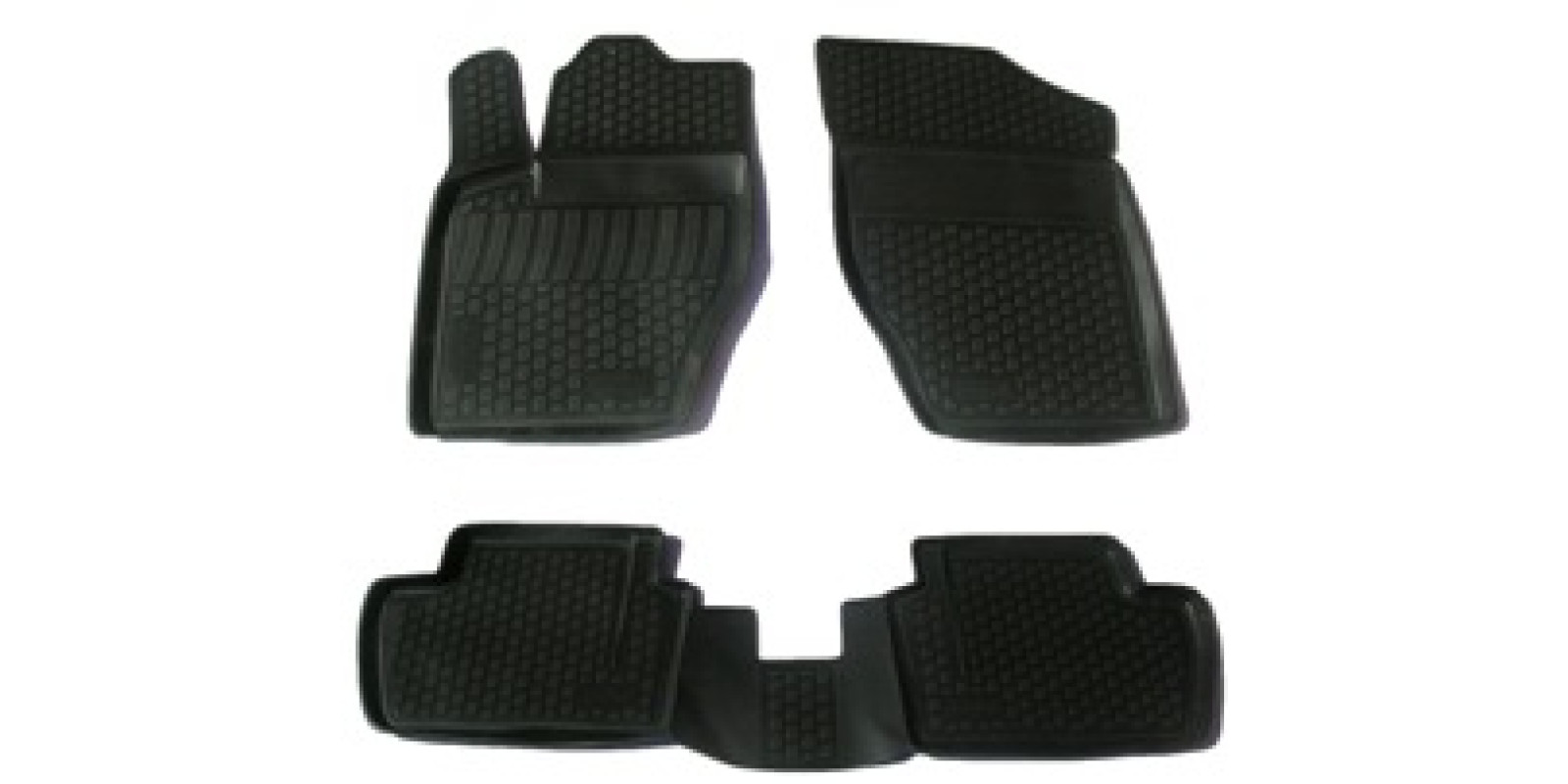Килимки Peugeot 307 (01-) поліуретан (гумові) L.Locker