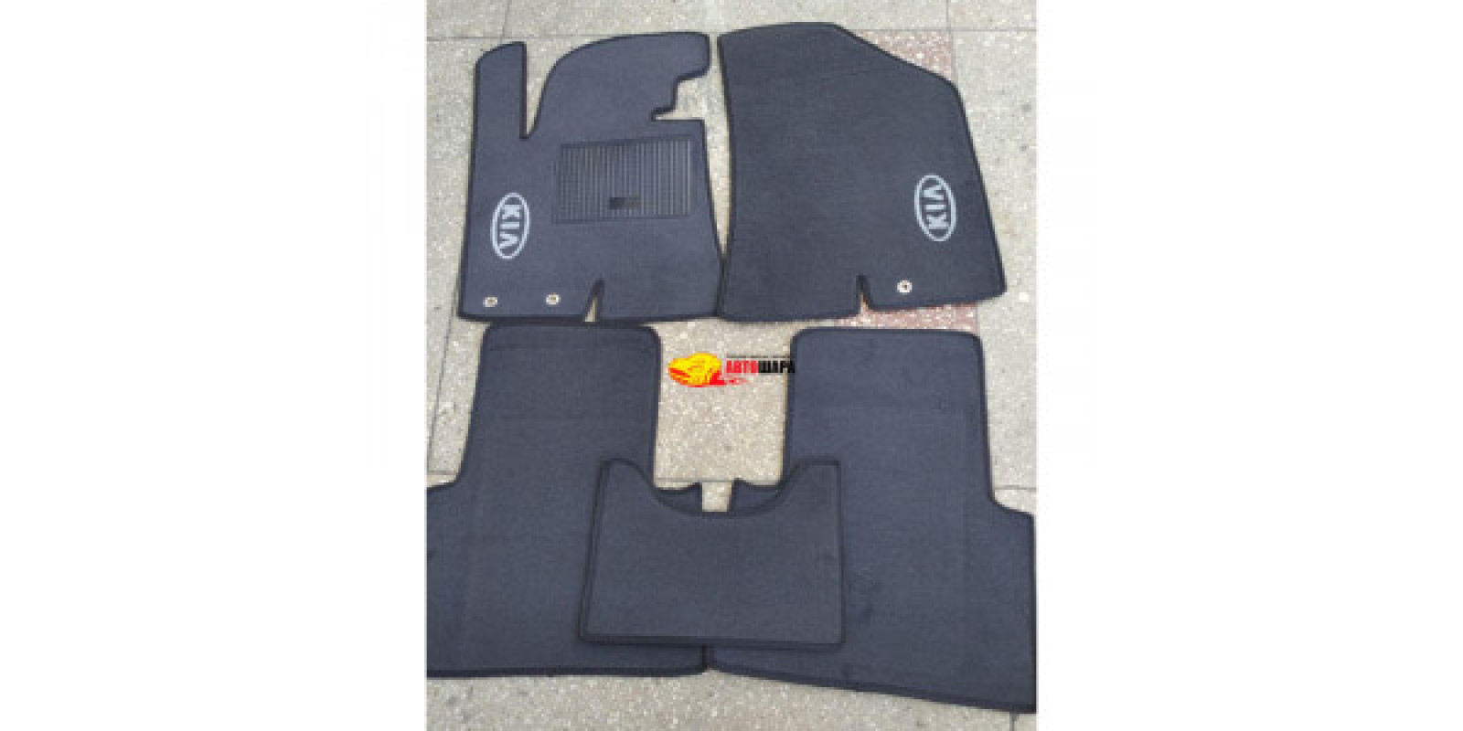 Килимки текстильні KIA SPORTAGE 2010-2015 сірі в салон Килимки текстильні KIA SPORTAGE 2010-2015 сірі в салон