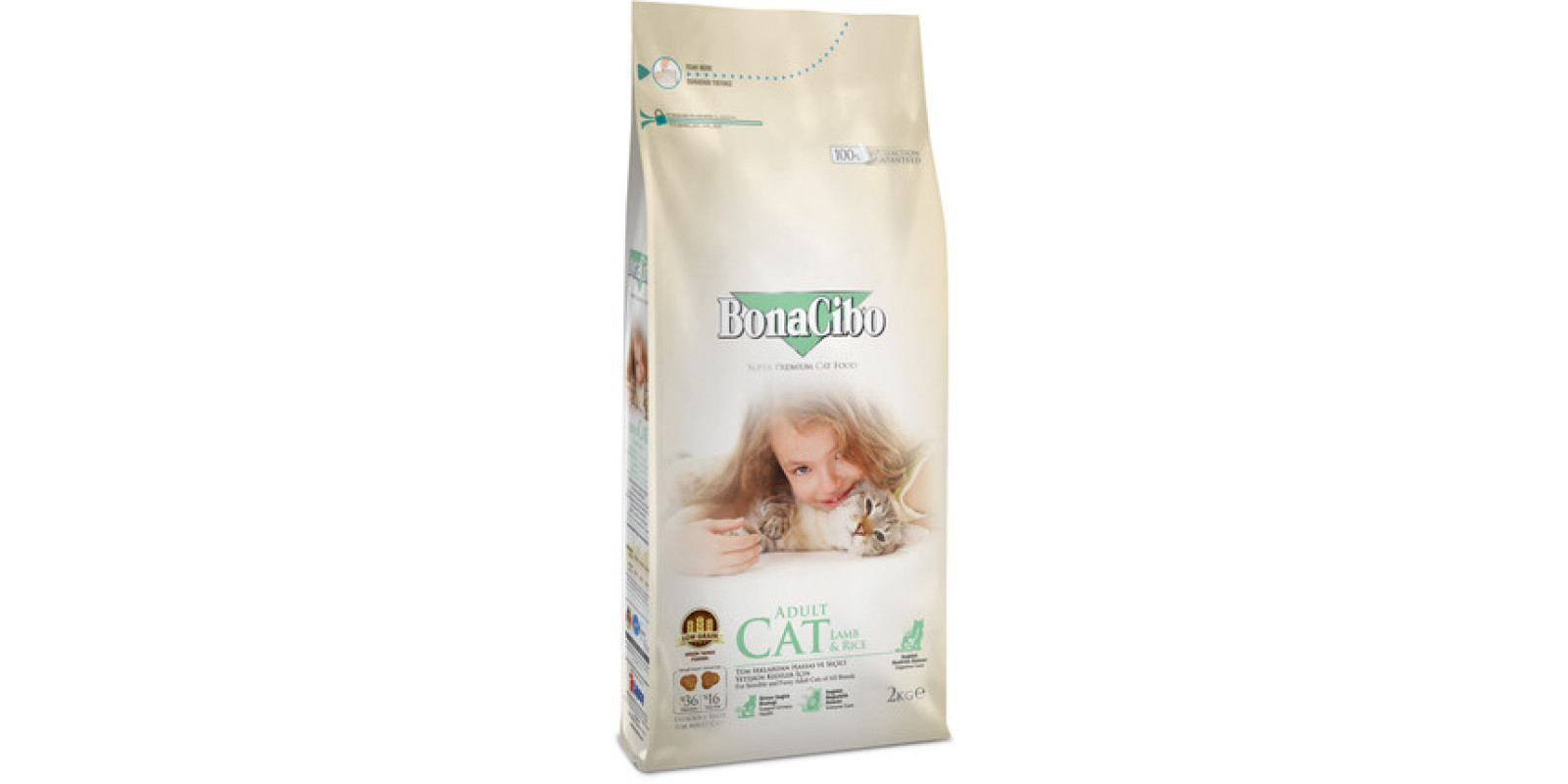 Сухой корм для кошек BonaCibo Cat Adult Lamb & Rice