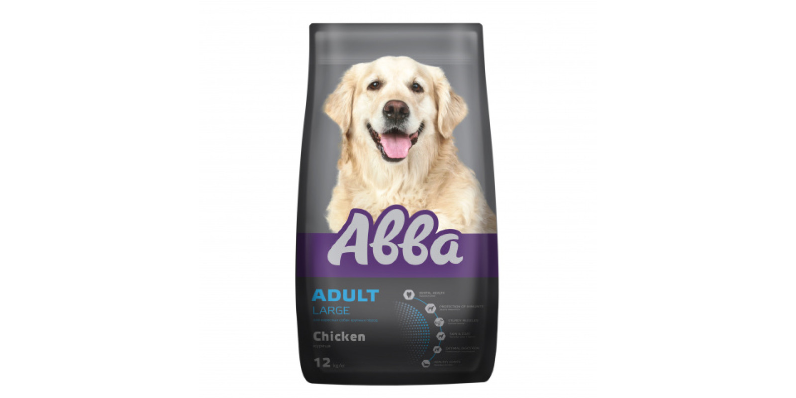 Premium Adult Large корм для собак великих порід старше 1 року, з куркою, 12 кг
