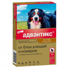 Адвантикс 600С Капли от блох и клещей для собак от 40 до 60 кг 1 пипетка