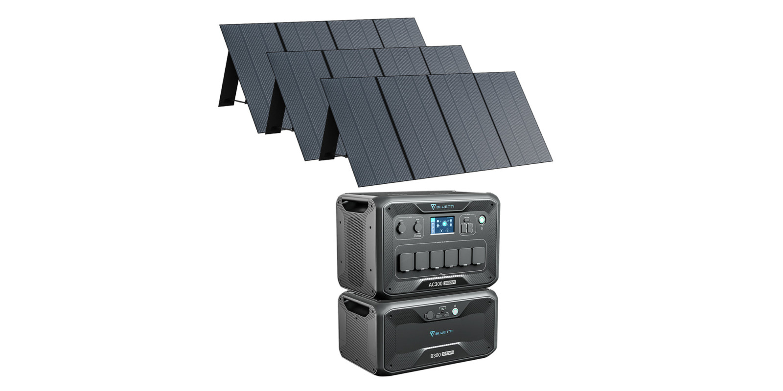 BLUETTI AC300 + B300 + 3*PV350 Solar Generator Kit BLUETTI AC300 + B300 + 3*PV350 Solar Generator Kit