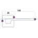  ручка дверная convex 1535 (квадратная) матовый хром дом, квартира, дача 50282 2