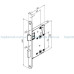  замок врезной wc abloy 4241 левый jme латунь дом, квартира, дача 50268 2