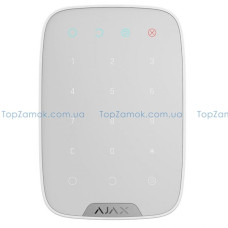  беспроводная сенсорная клавиатура ajax keypad белый дом, квартира, дача 50430 1