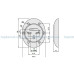  броненакладка врезная под сувальдный замок disec magnetic 3gdm латунь pvd защитная фурнитура disec 50368 2
