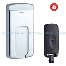 броненакладка накладная магнитная disec mg-220 mini хром защитная фурнитура disec 50384 1