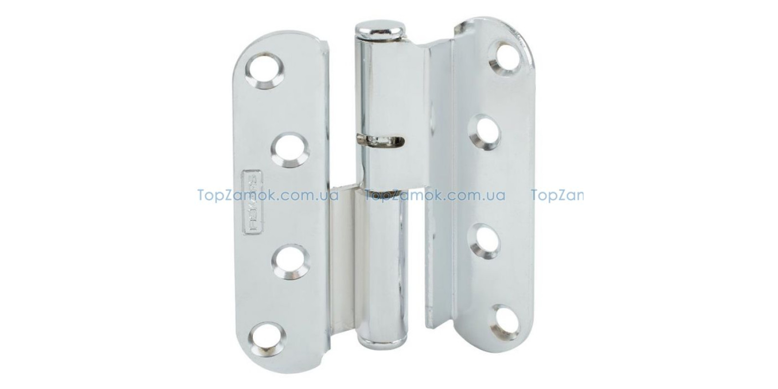 Петля дверная карточная Abloy 110*30T CR (НТР) угловая никель правая