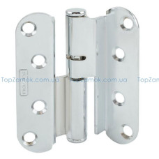  петля дверная карточная abloy 110*30t cr (нтр) угловая никель правая дом, квартира, дача 50252 1