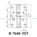Петля дверная карточная Abloy 7048-115Т CR (Н) хром левая петля дверная карточная abloy 7048-115т cr (н) хром левая дом, квартира, дача 50300 2