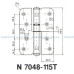 Петля дверная карточная Abloy 7048-115Т CR (Н) хром правая петля дверная карточная abloy 7048-115т cr (н) хром правая петли abloy 50299 2