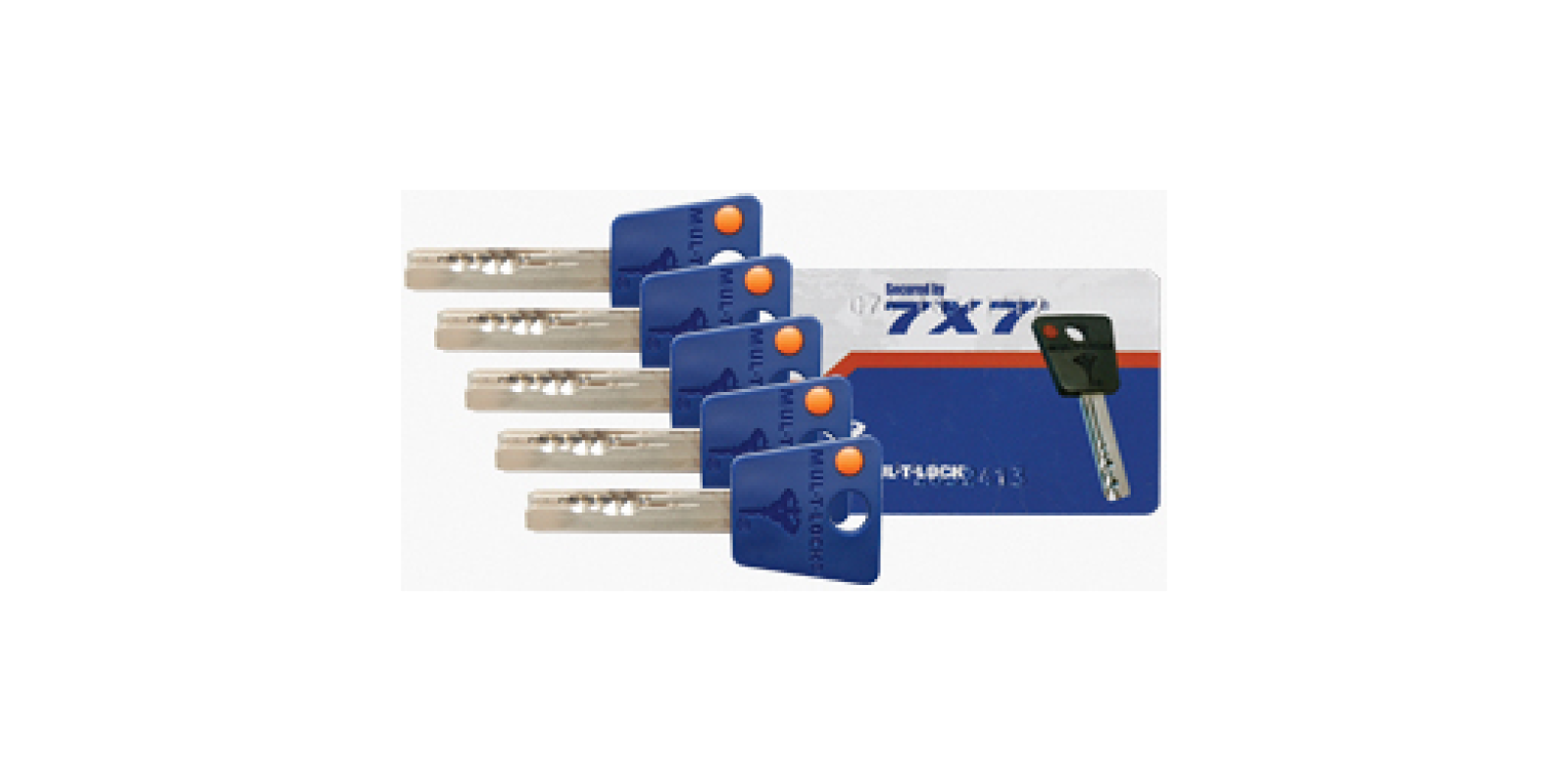 Перекодировочный комплект MUL-T-LOCK 7х7 (5 ключей)
