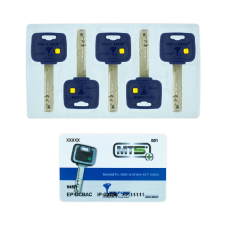 Перекодировочный комплект MUL-T-LOCK MT5+ (5 ключей) перекодировочный комплект mul-t-lock mt5+ (5 ключей) комплекты ключей для перекодировки 51123 1