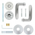  ручка abloy 133/002 akatemia хром матовый ручка на розетке 50951 3
