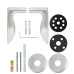Ручка ABLOY 27/002 Pohjola Хром ручка abloy 27/002 pohjola хром ручка на розетке 50958 3
