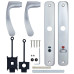 ручка abloy 18/011 wc хром матовый ручка на планке 50957 3
