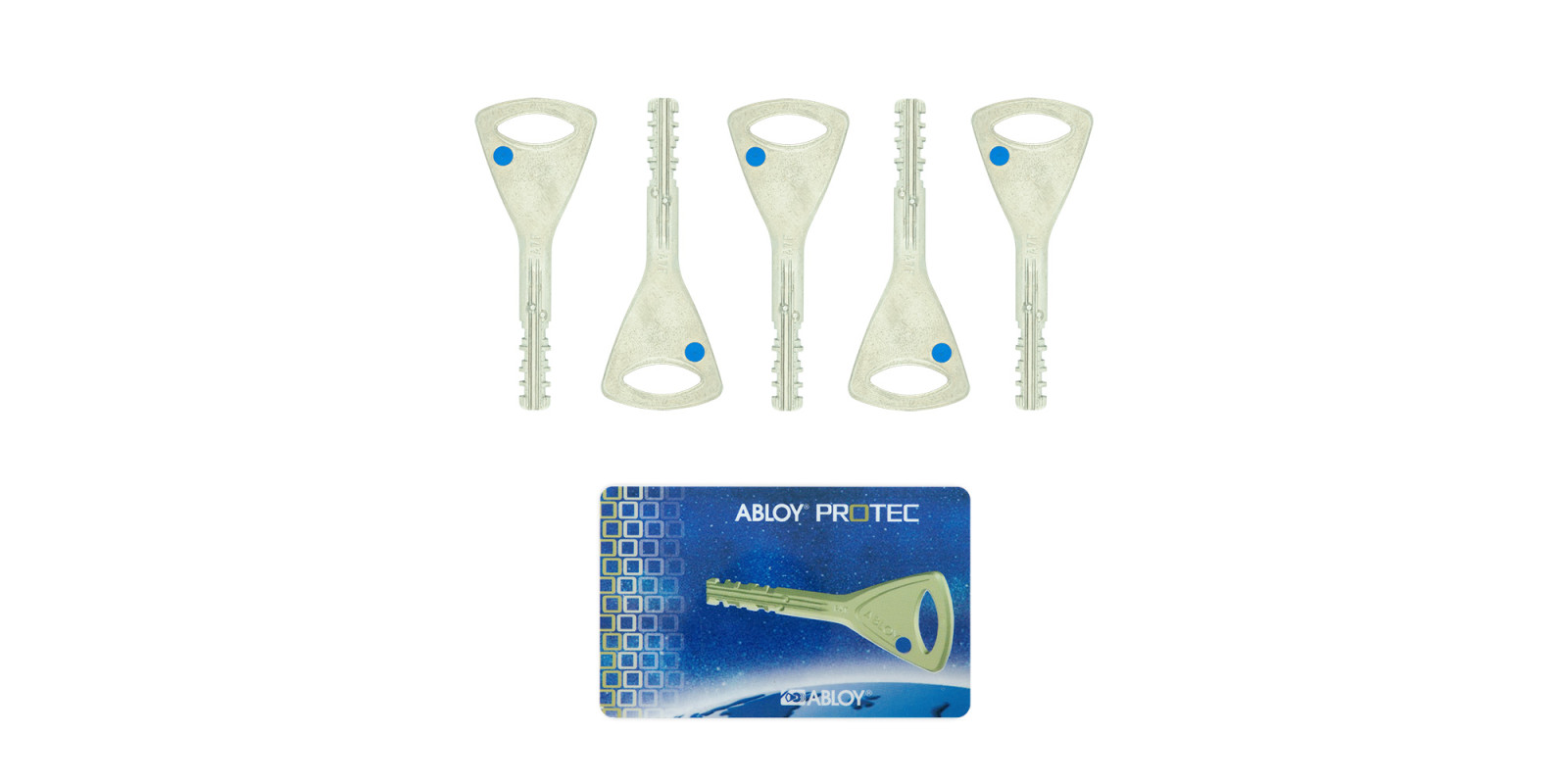 Перекодировочный комплект ABLOY Protec (5 ключей)