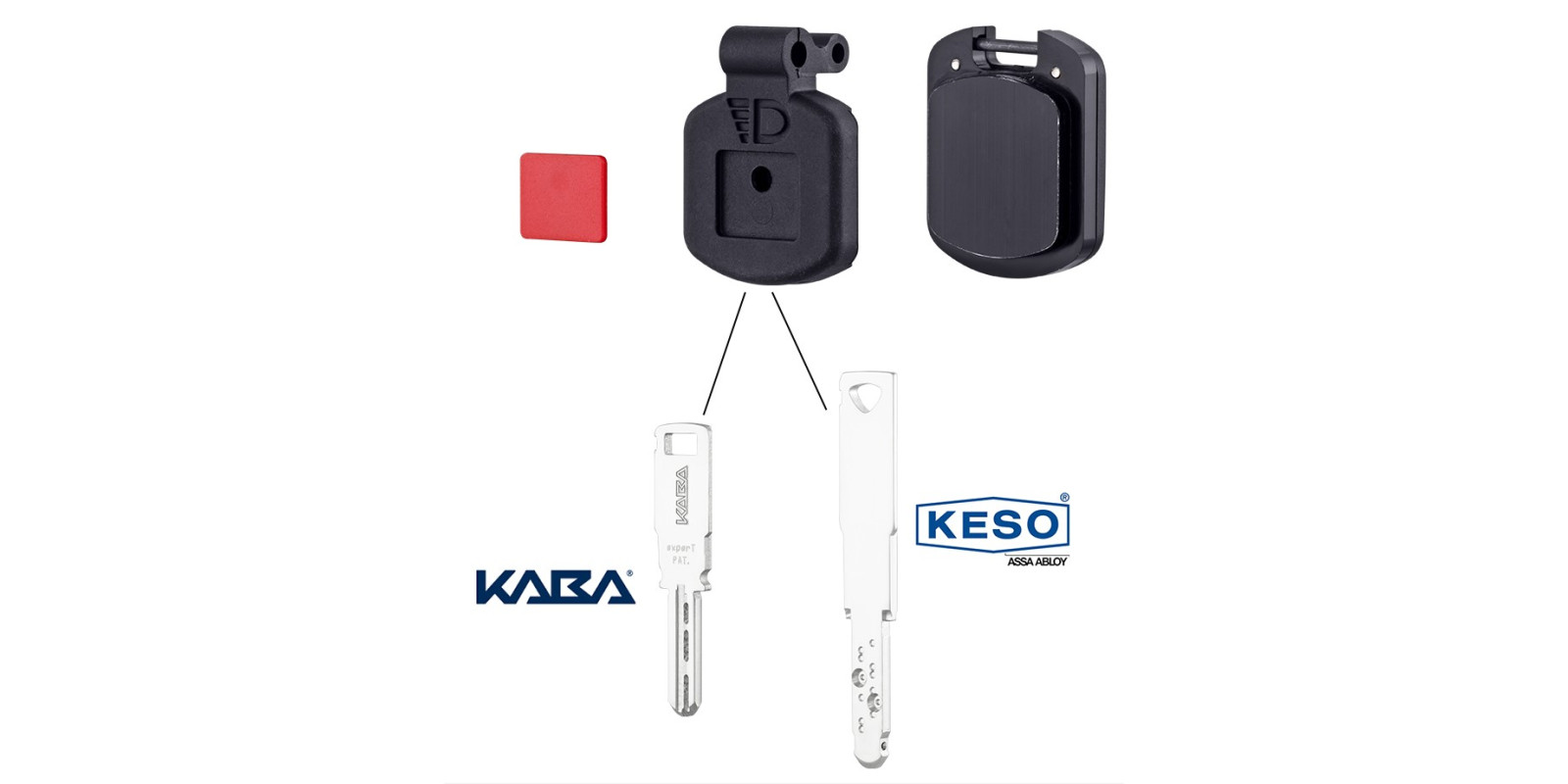 Голова ключа DISEC BLACK KABA-KESO