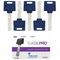 Перекодировочный комплект MUL-T-LOCK ClassicPro (5 ключа) перекодировочный комплект mul-t-lock classicpro (5 ключа) комплекты ключей для перекодировки 51118 1